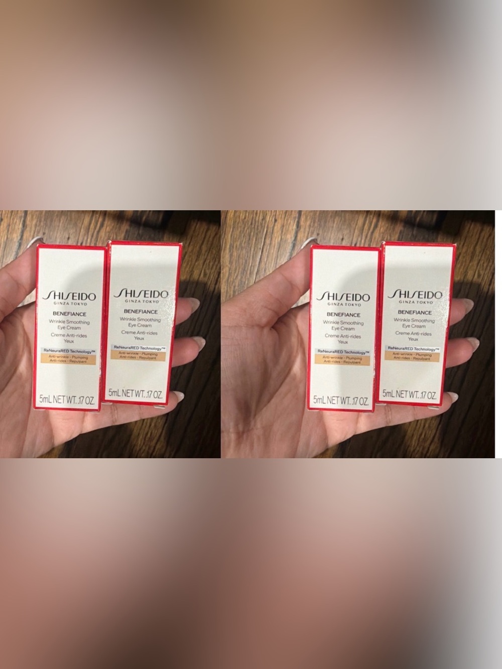 Shiseido Benefiance Wrinkle Smoothing Eye Cream 5mlx4= 20ml